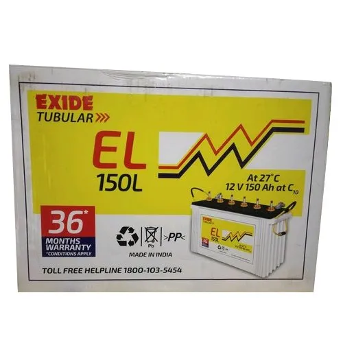 exide el150l (150ah) tubular battery