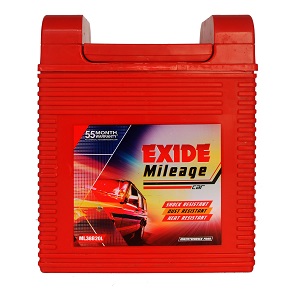 exide mileage ml38b20l battery