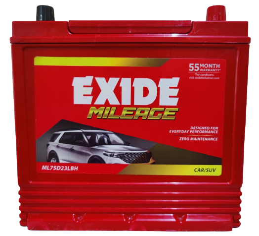 exide mileage ml75d23lbh battery (68ah)