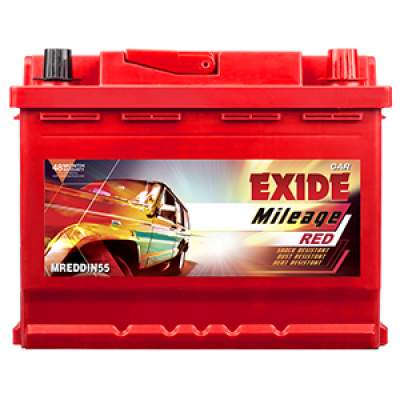 exide mileage mldin55r battery (55ah)