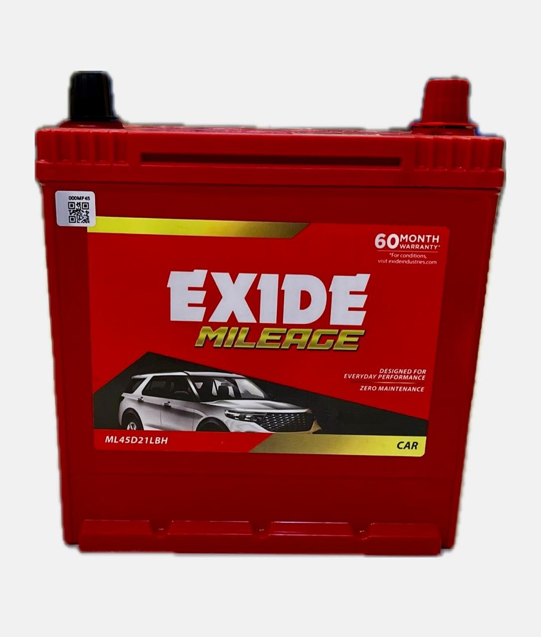 exide mileage ml45d21lbh battery (45ah)