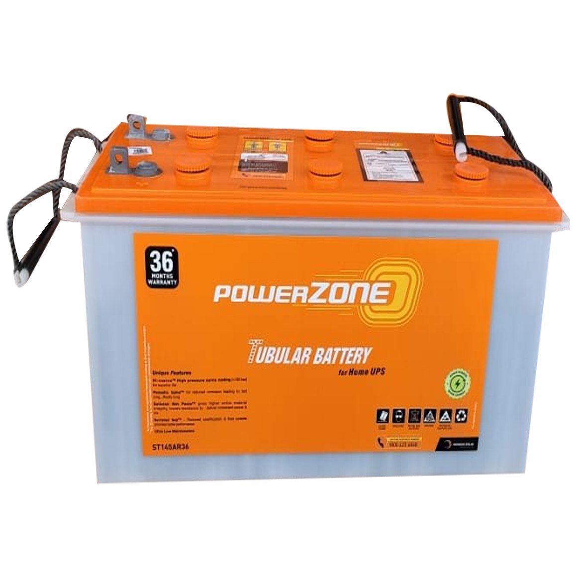 powerzone st36pz130 (130ah) short tubular battery