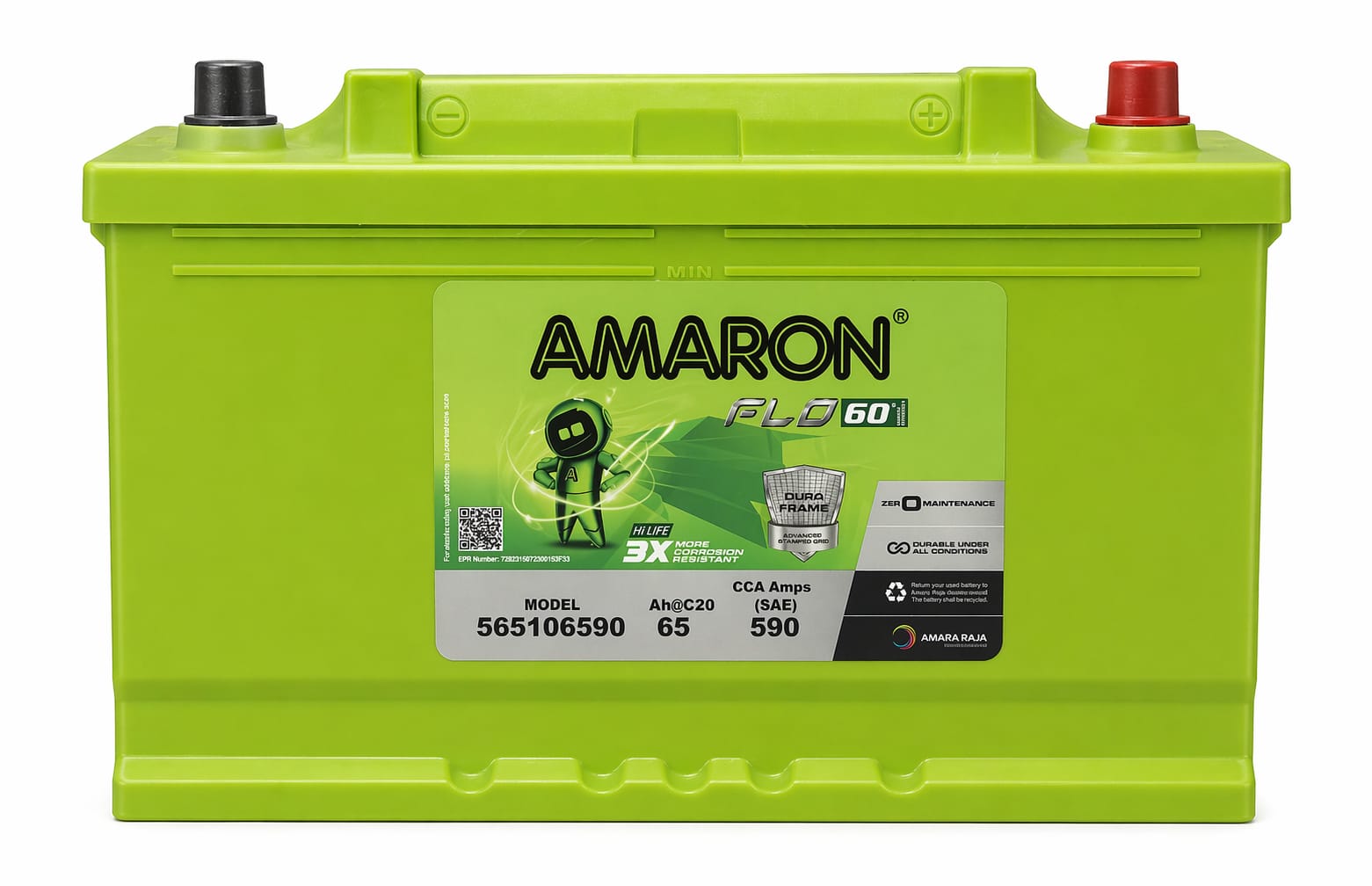 amaron flo din65 (565106590) battery