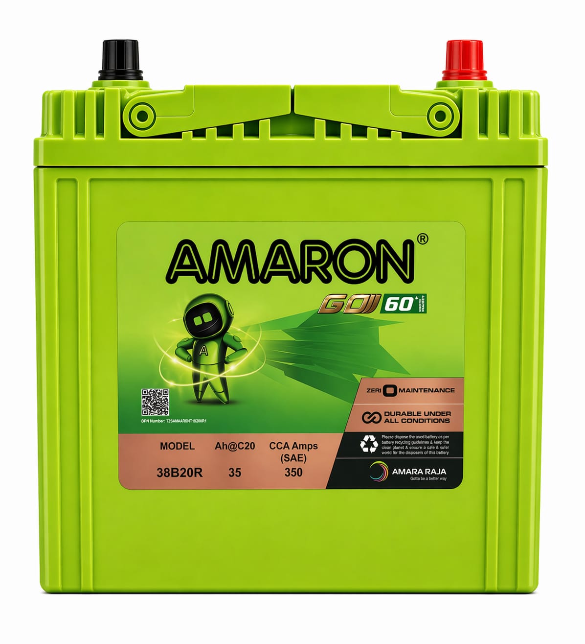 Amaron go 38b20r battery