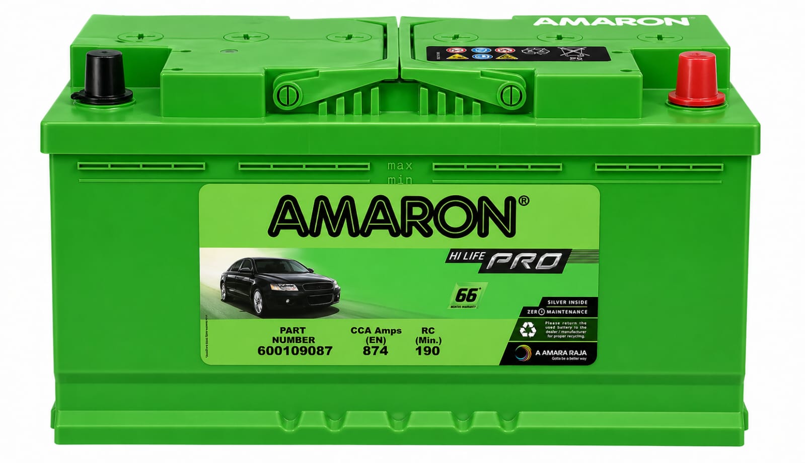 amaron pro din100 battery