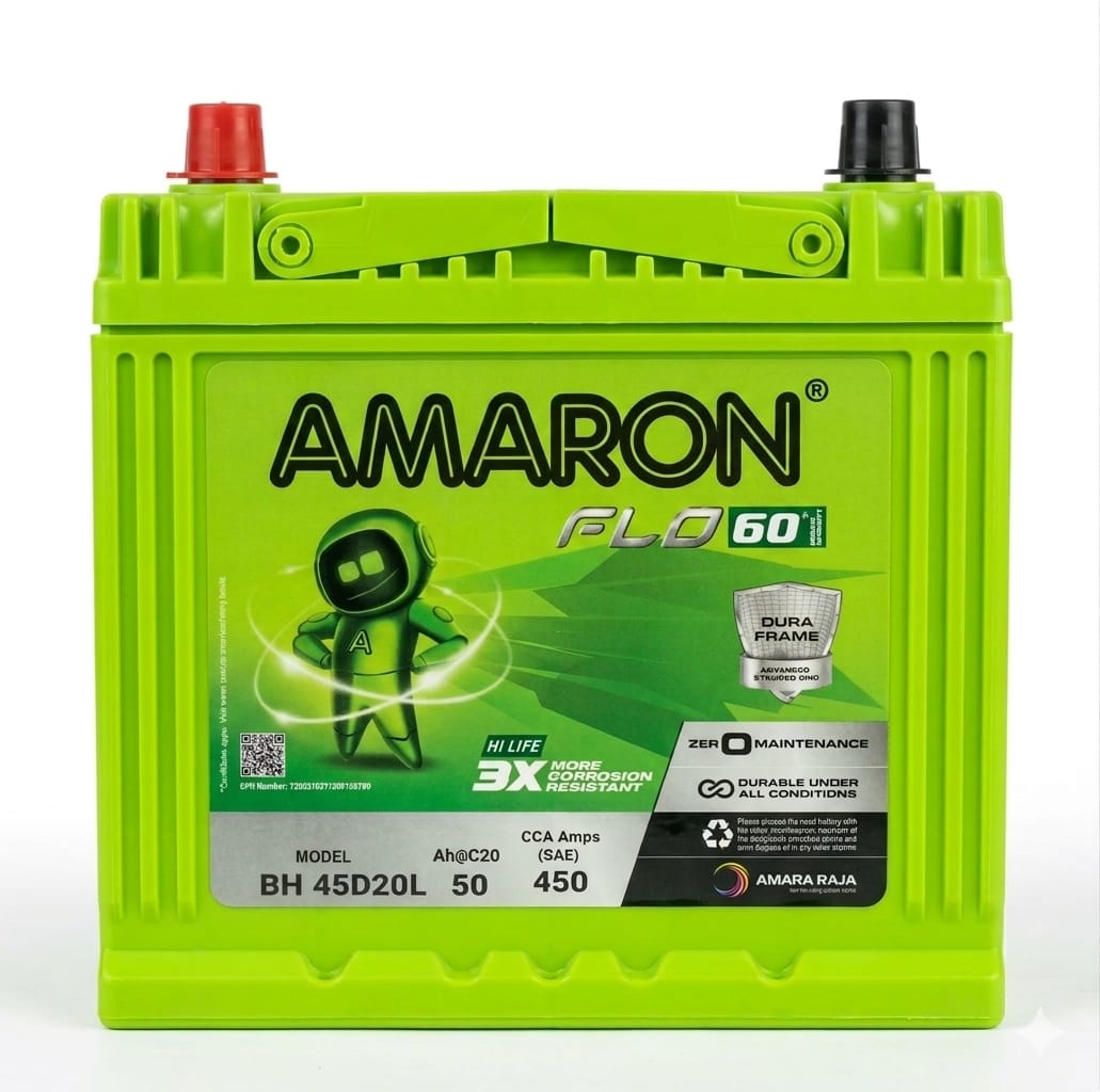 amaron flo bh45d20l battery