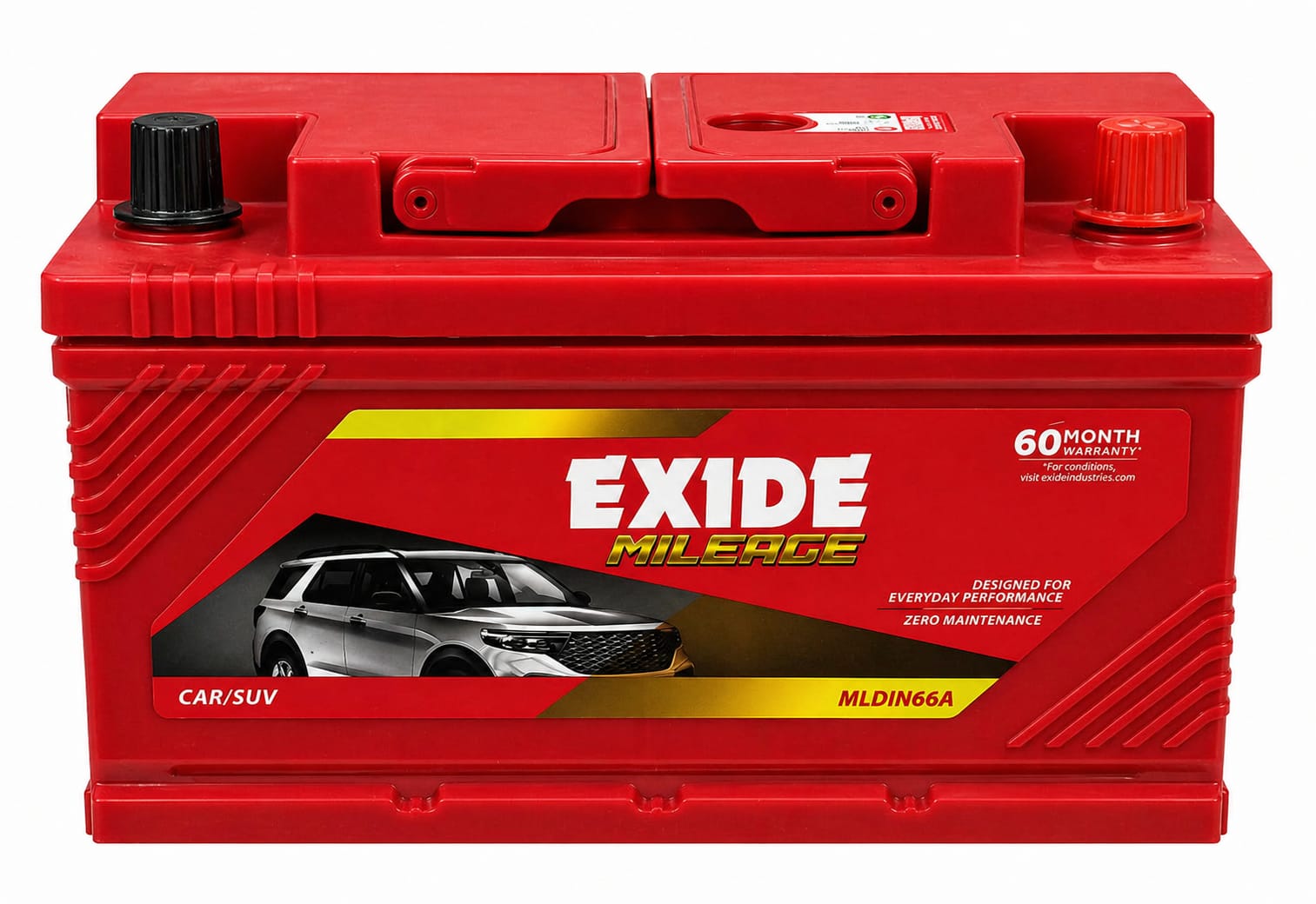 Exide mileage mldin66 battery (66ah)