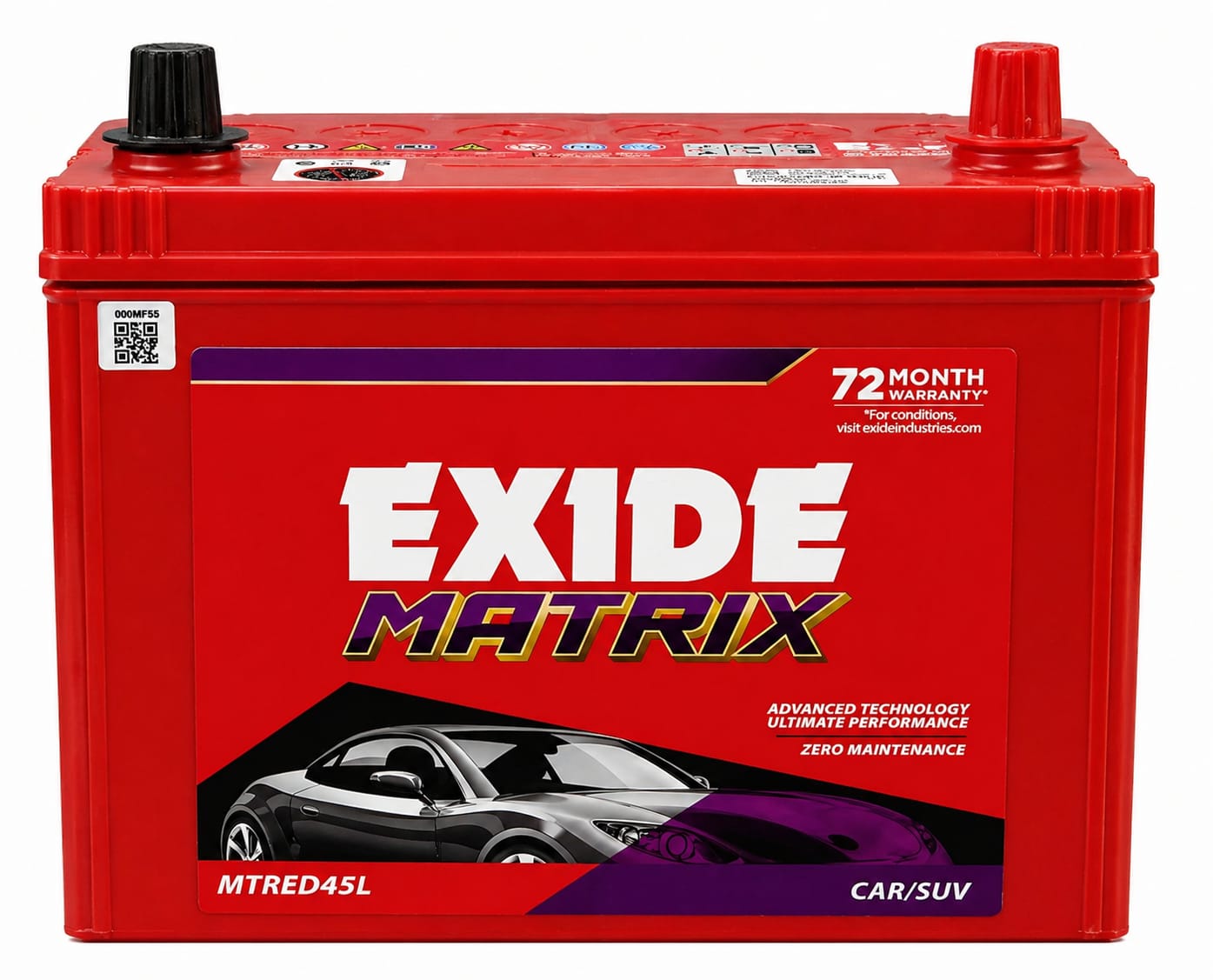 exide matrix red mtred45l (45ah)