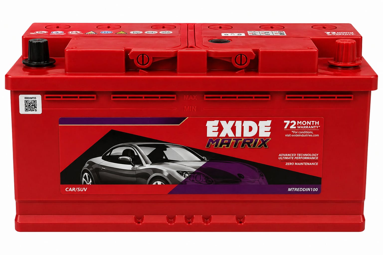 Exide matrix red mtreddin100 (100ah)