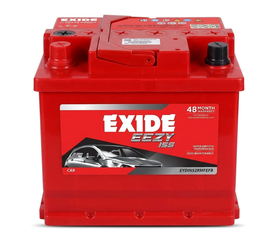 exide eezy din52r battery (52ah)
