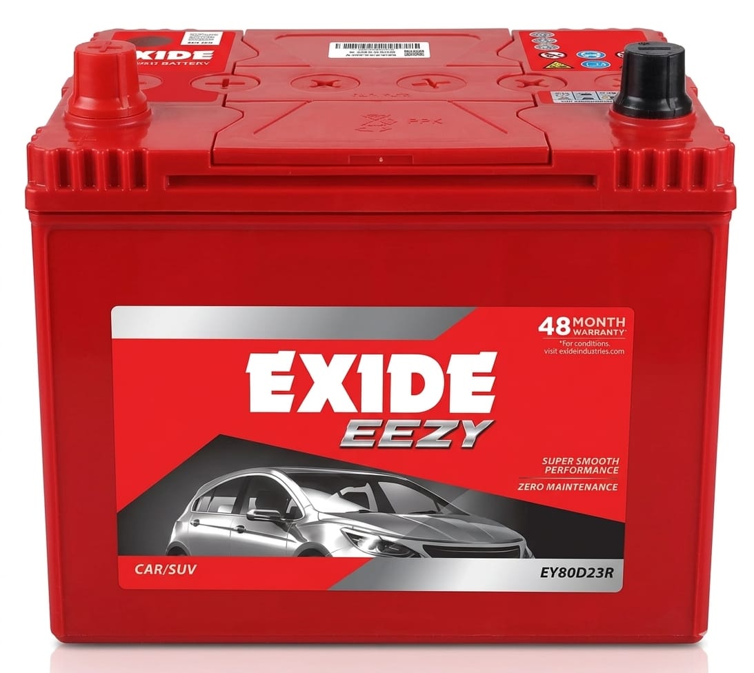 exide eezy 80d23r battery(65ah)