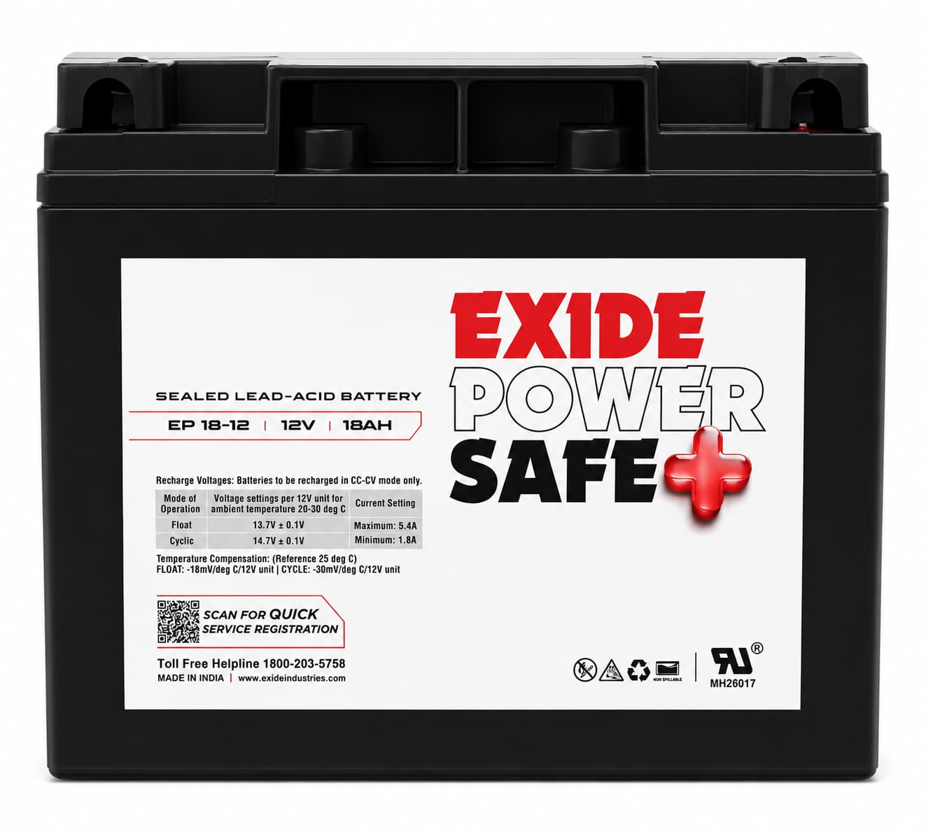 exide powersafe 12v18ah