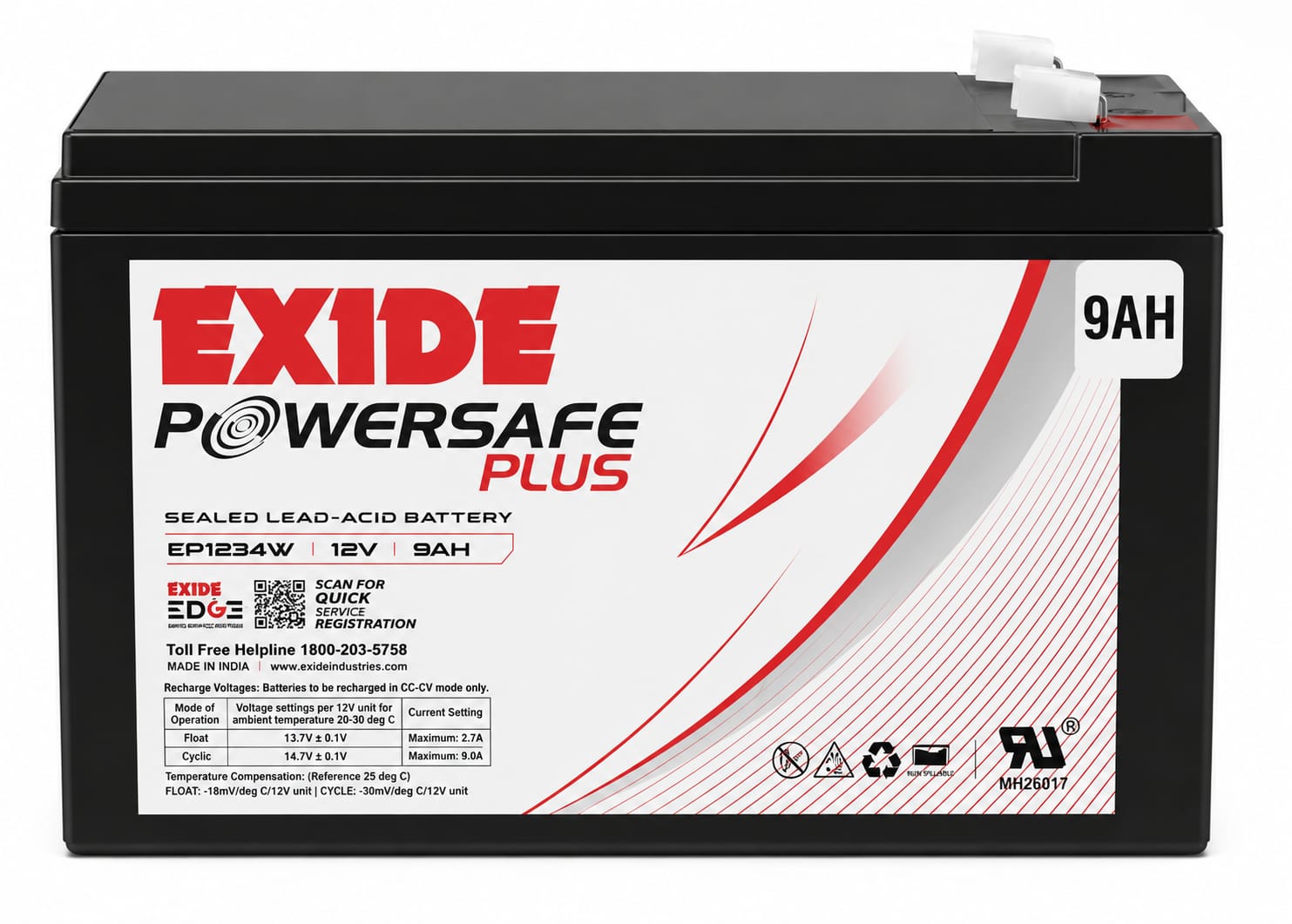 exide powersafe 12v9ah