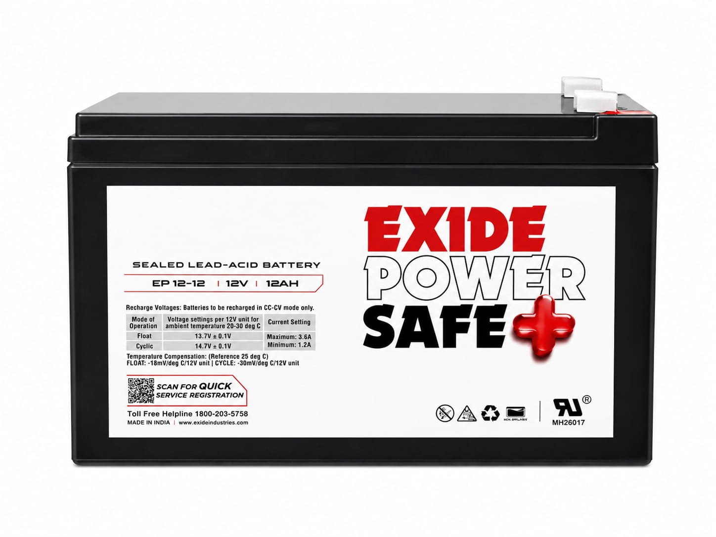 exide powersafe 12v12ah