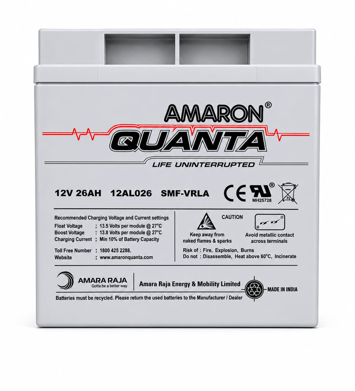 amaron quanta 12v26ah