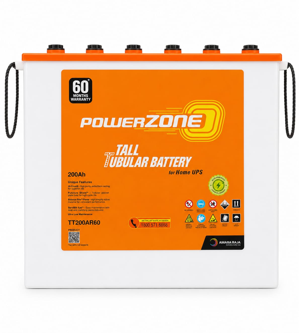 powerzone tn150ar60 (150ah) tall tubular battery