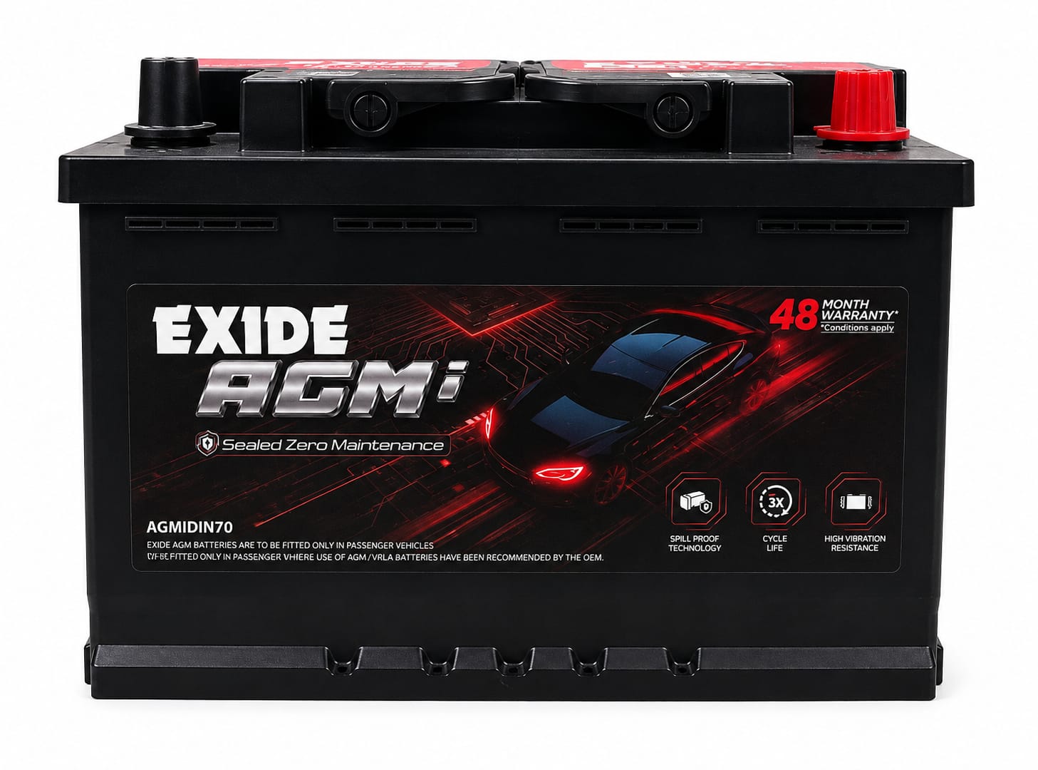 exide agmi din70