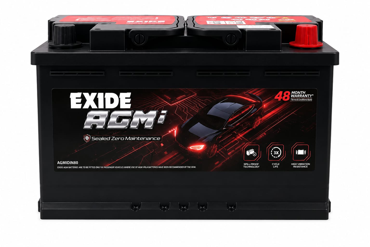 exide agmi din80